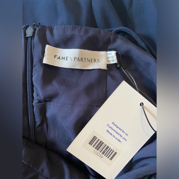 Fame and Partners Navy Bridesmaid Dress Size 6 - Picture 8 of 8